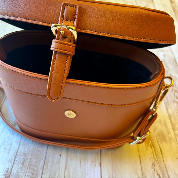Brown box bag crossbody - Picture 5 of 9